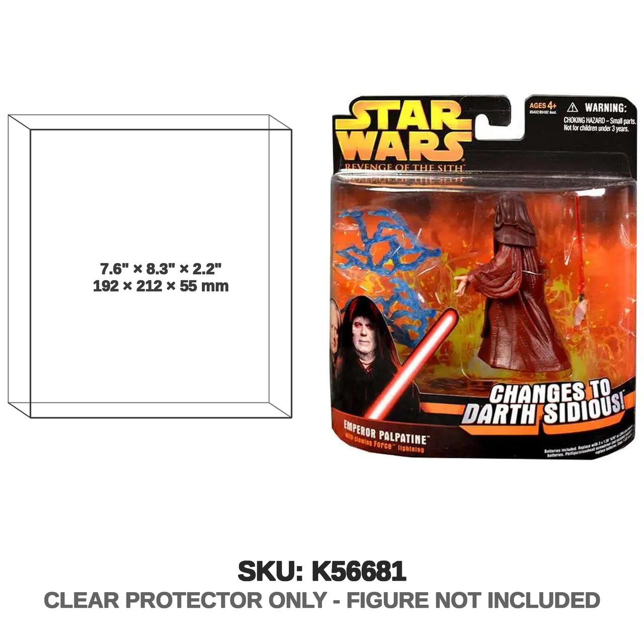 2005 Hasbro Star Wars Revenge Of The Sith Emperor Palpatine Action Figure