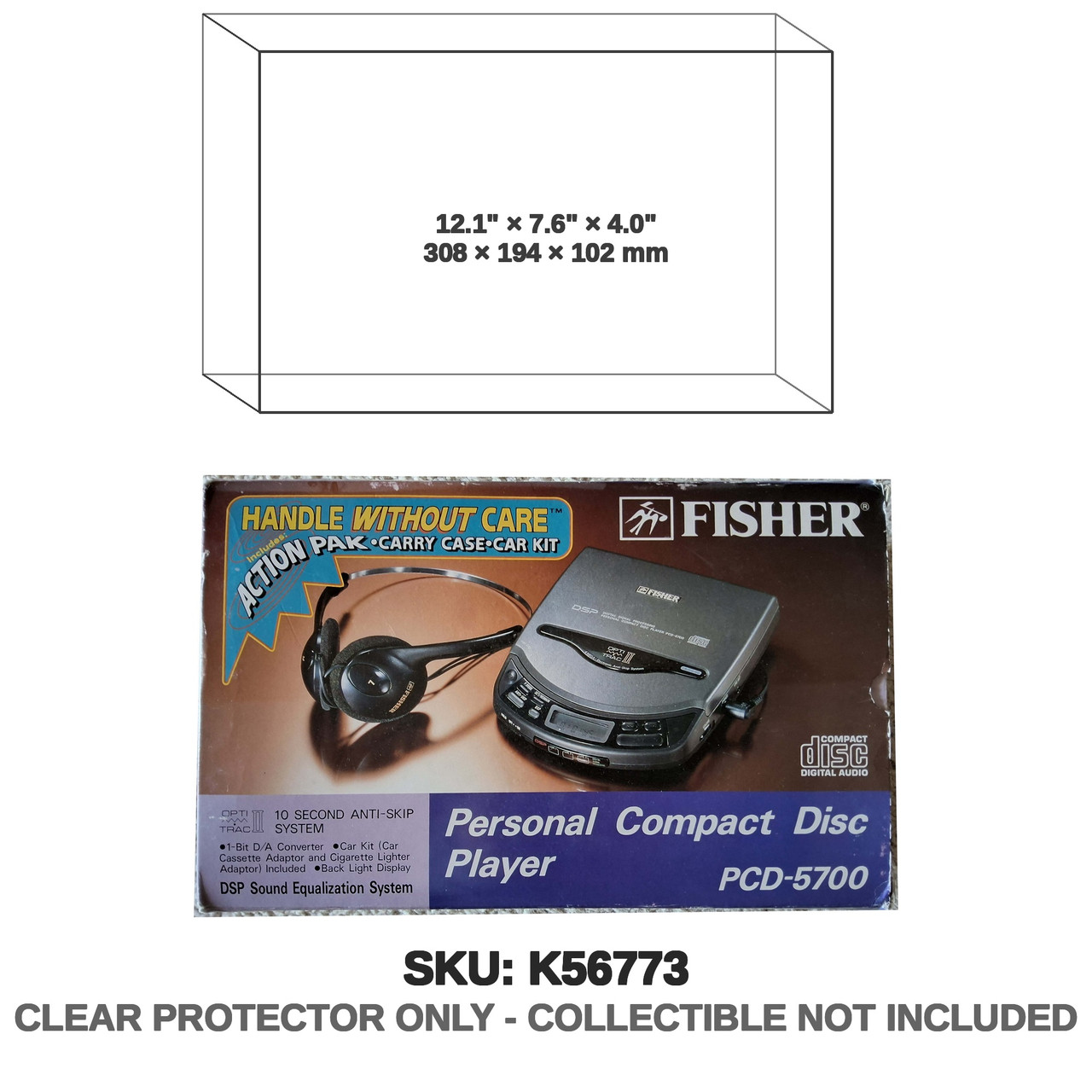 Fisher Personal Compact Disc Player pcd 5700