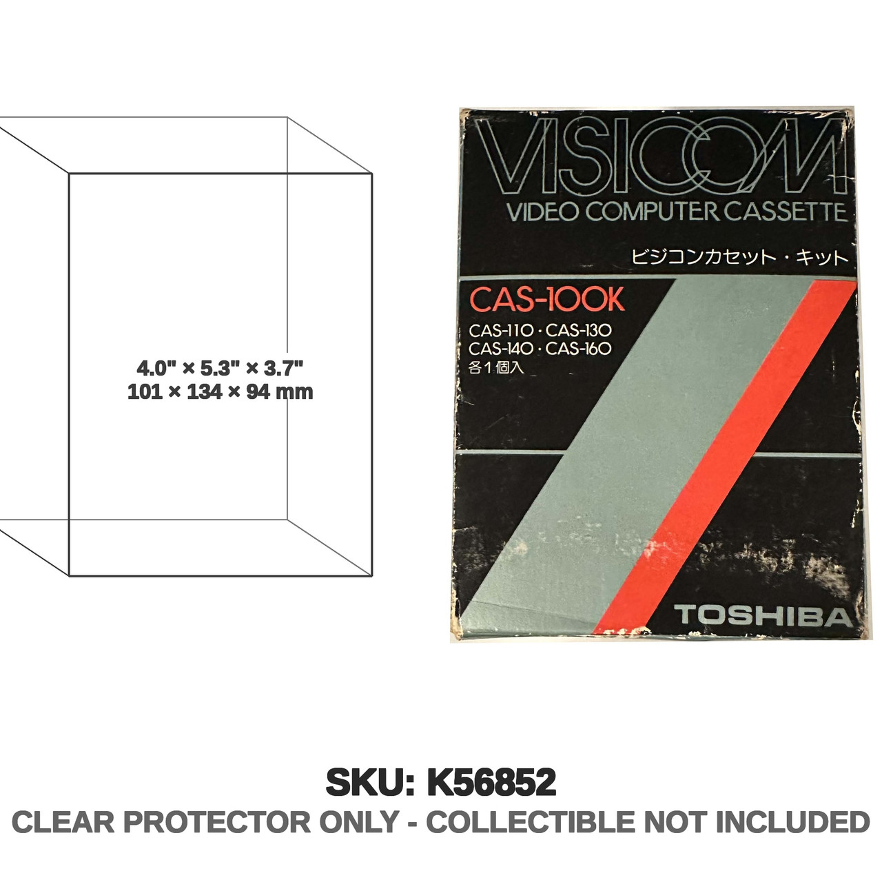 Visicom CAS-100K Video Computer Cassette Game Bundle