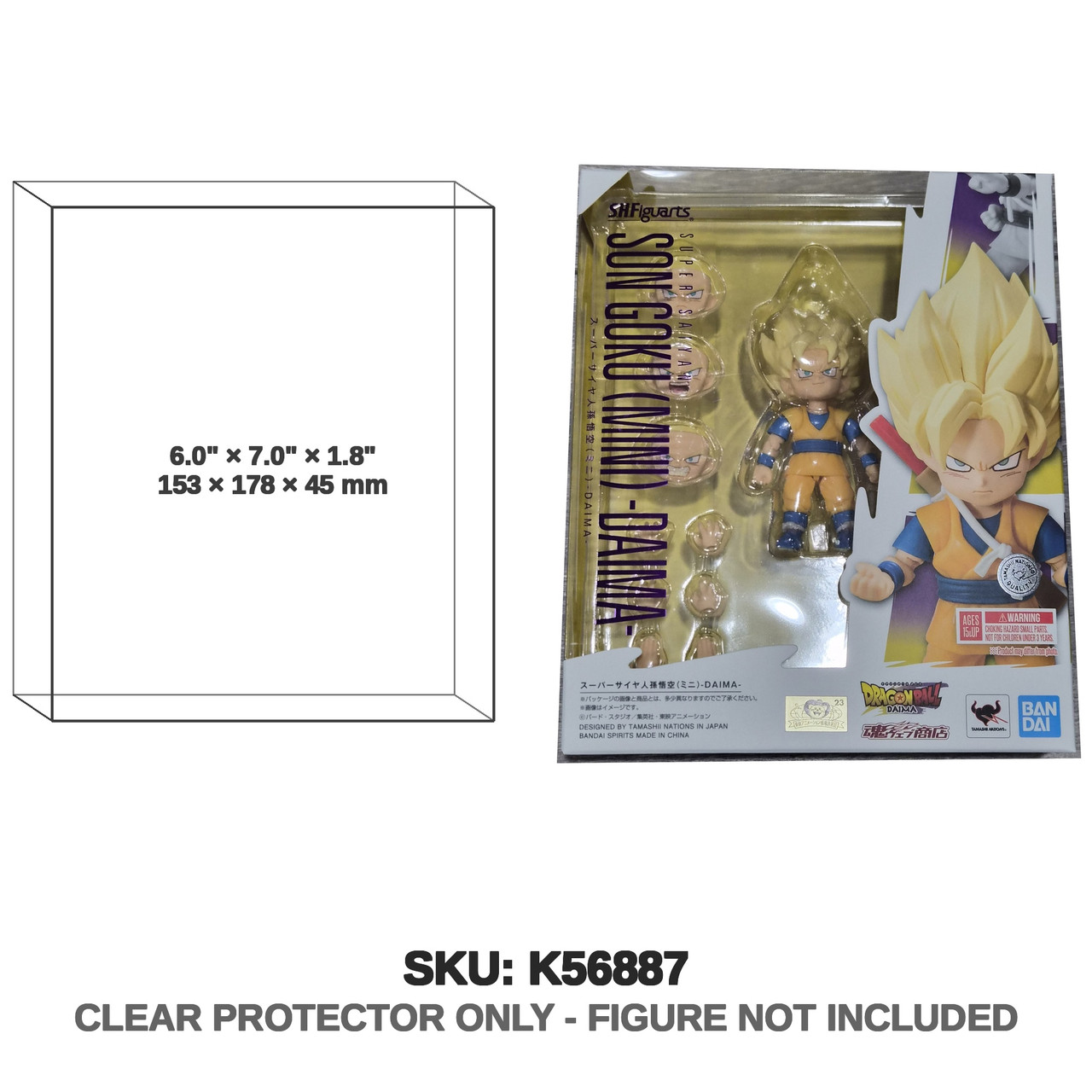 Super Saiyan Son Goku Mini Daima Dragon Ball S.H.Figuarts Figure