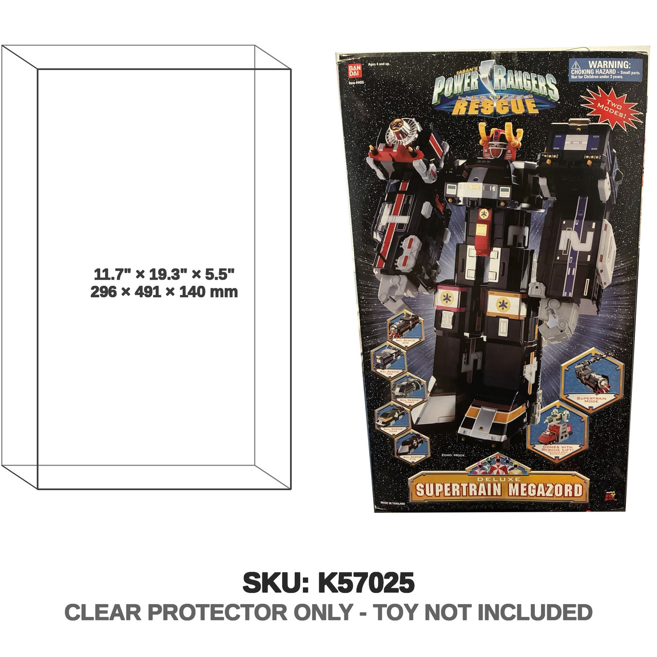 Bandai Power Rangers Lightspeed Rescue Super Train Megazord