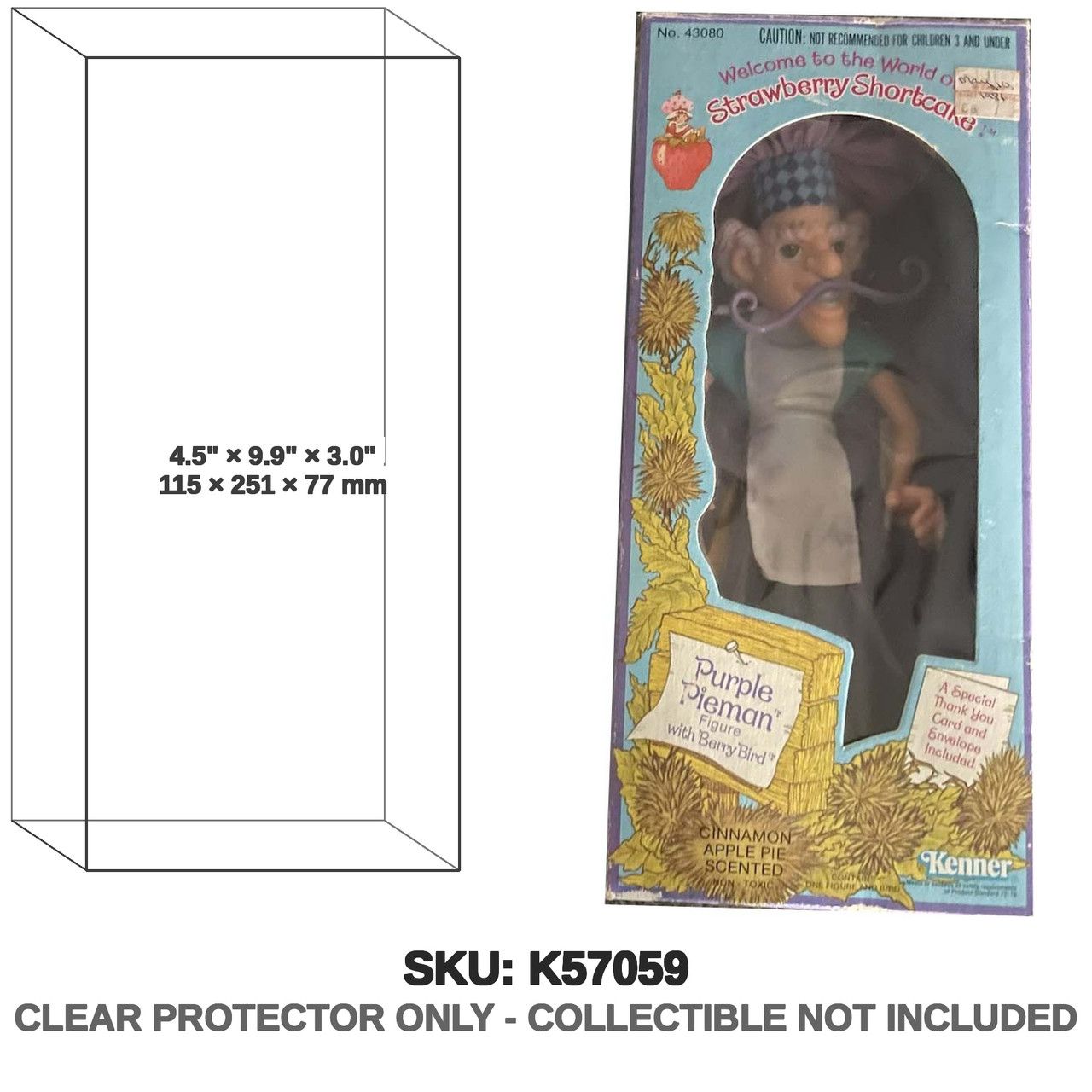 Kenner Strawberry Shortcake Purple Pieman Figure