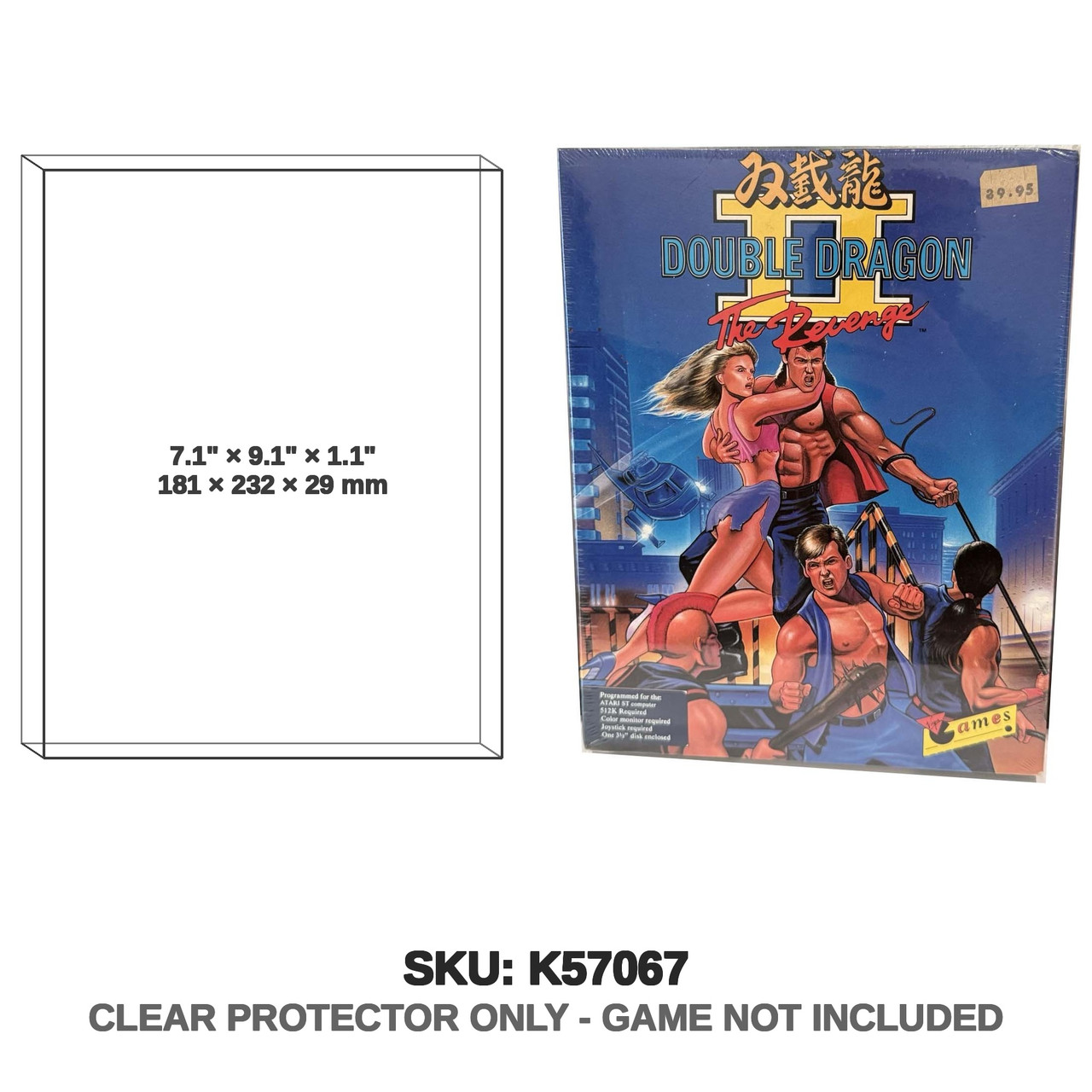 Double Dragon The Revenge Atari Big Box Game