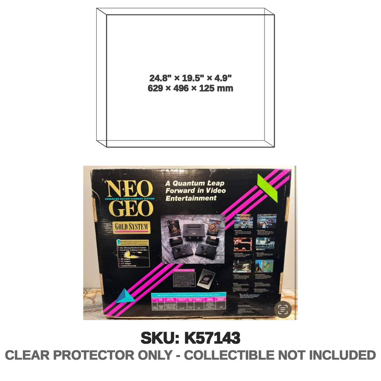 SNK Neo Geo AES Gold System Console Box