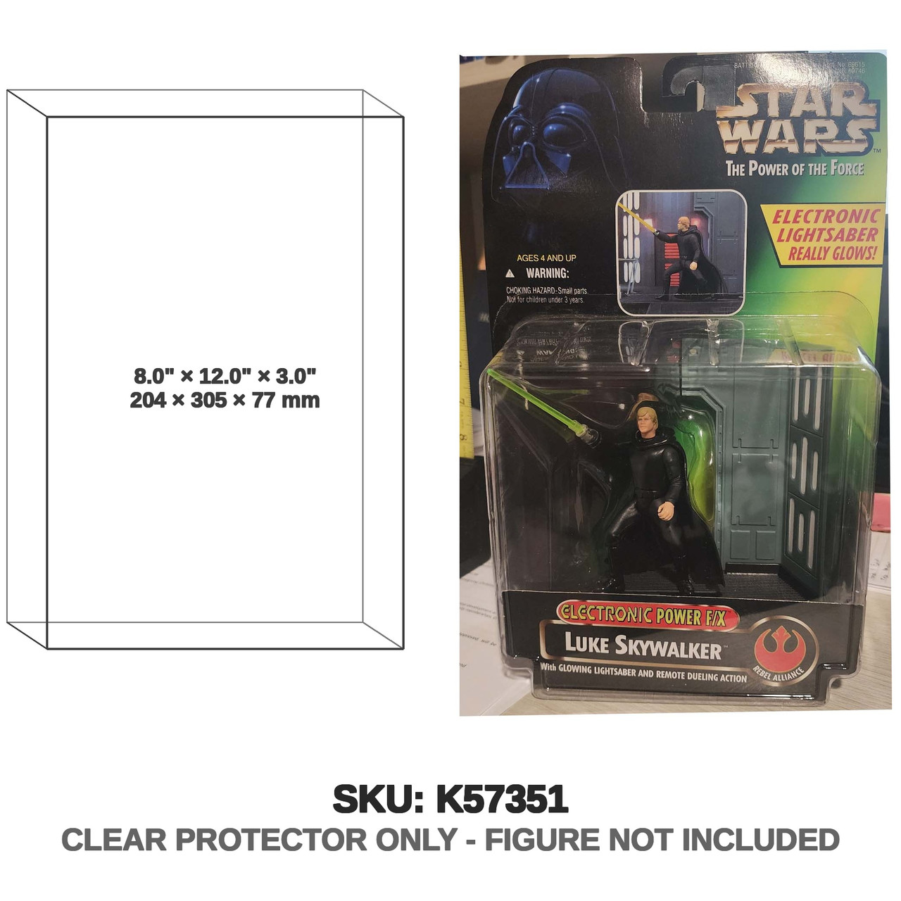 Luke Skywalker Star Wars Power of the Force Electronic Power FX Figure