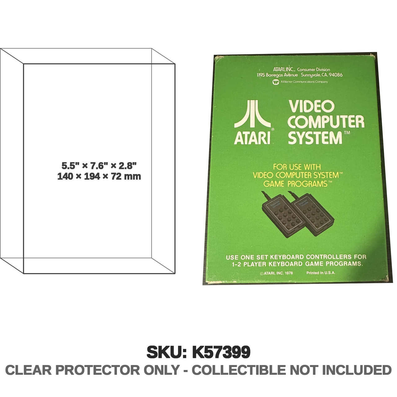Atari 2600 CX50 Keyboard Controllers Box