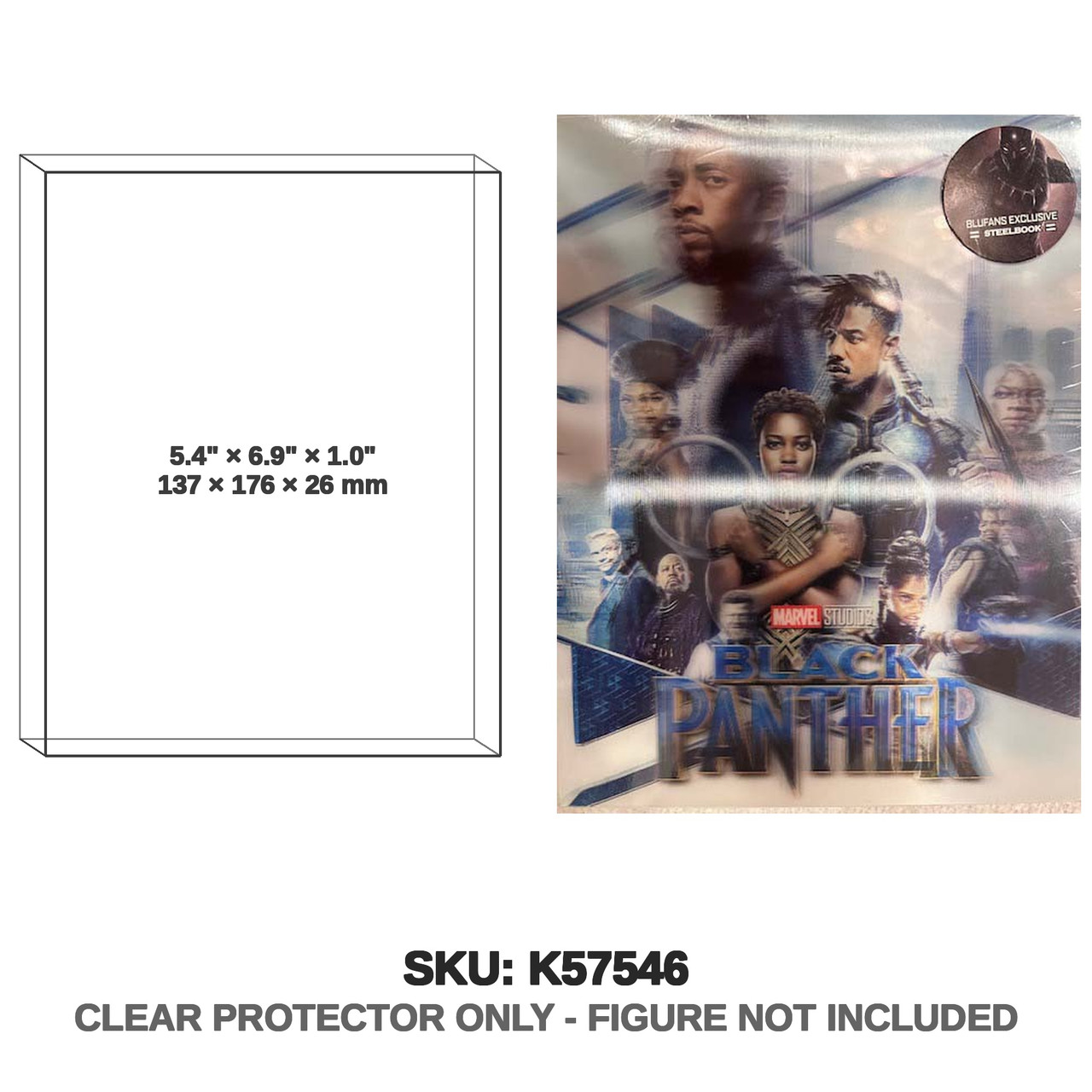 Black Panther Blufans Double Lenticular 3D + 2D Steelbook