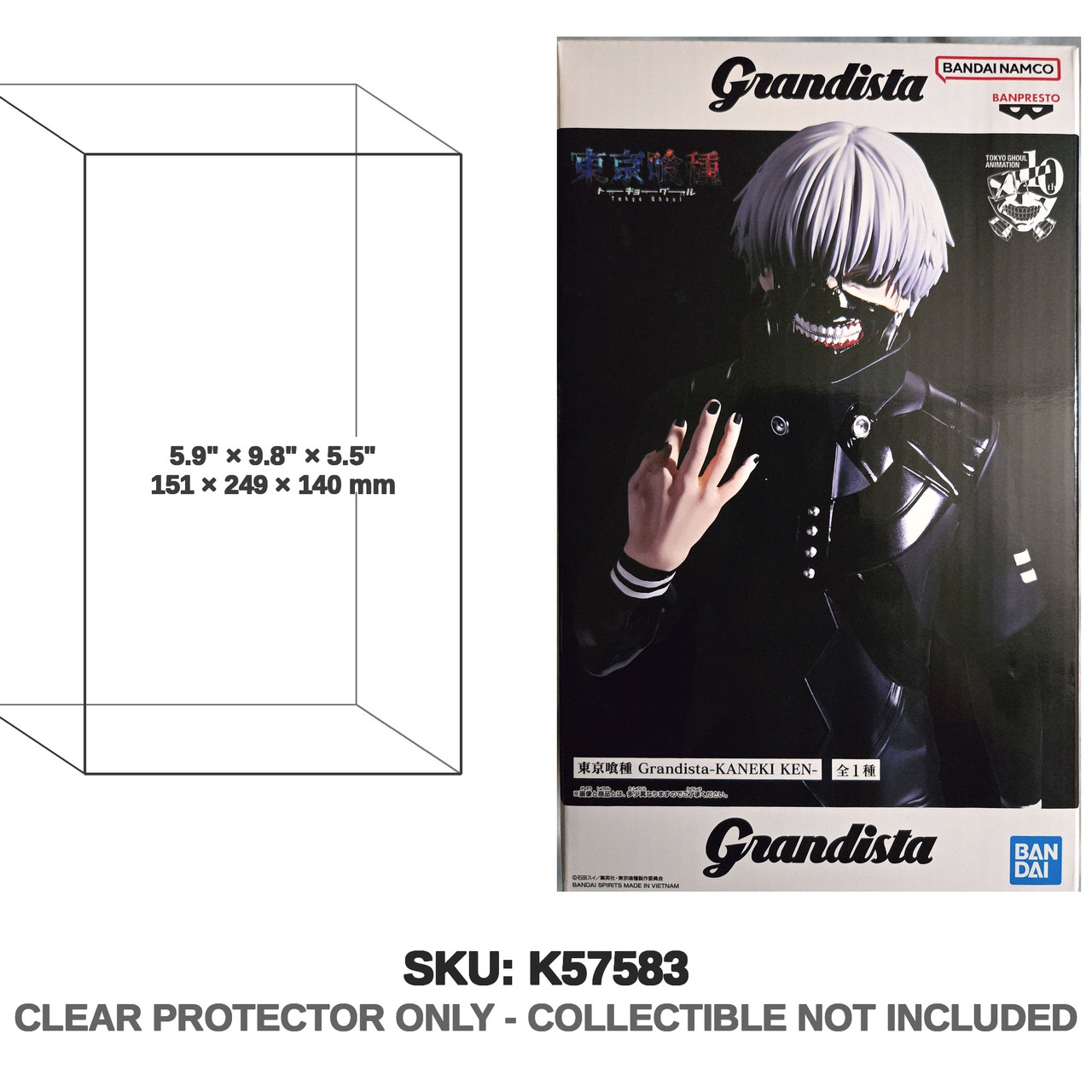 Bandai Tokyo Ghoul Grandista Ken Kaneki Figure