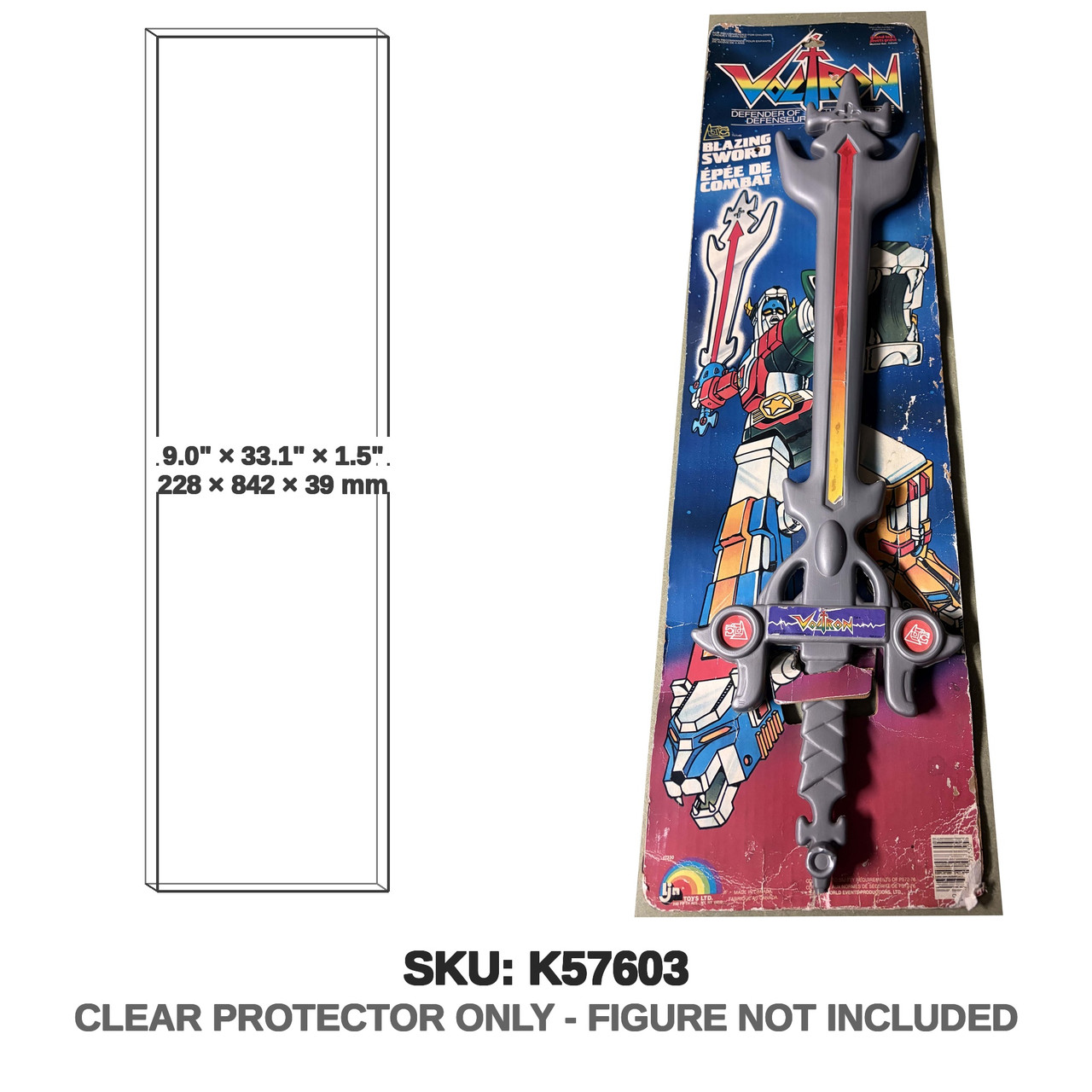 LJN Voltron Blazing Sword Action Figure