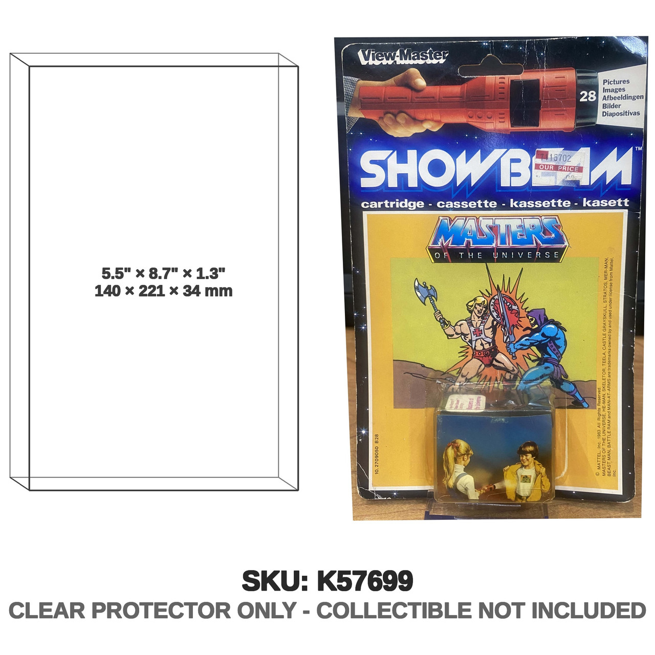 Mattel Masters of the Universe Viewmaster Showbeam Cartridge