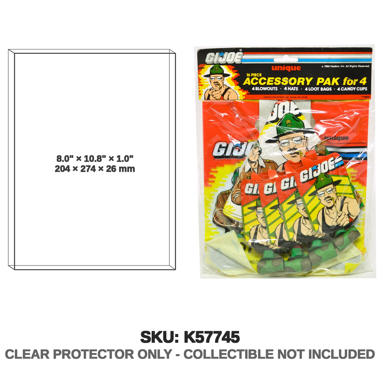 Unique G.I. Joe Accessory Pak for 4 Party Supplies