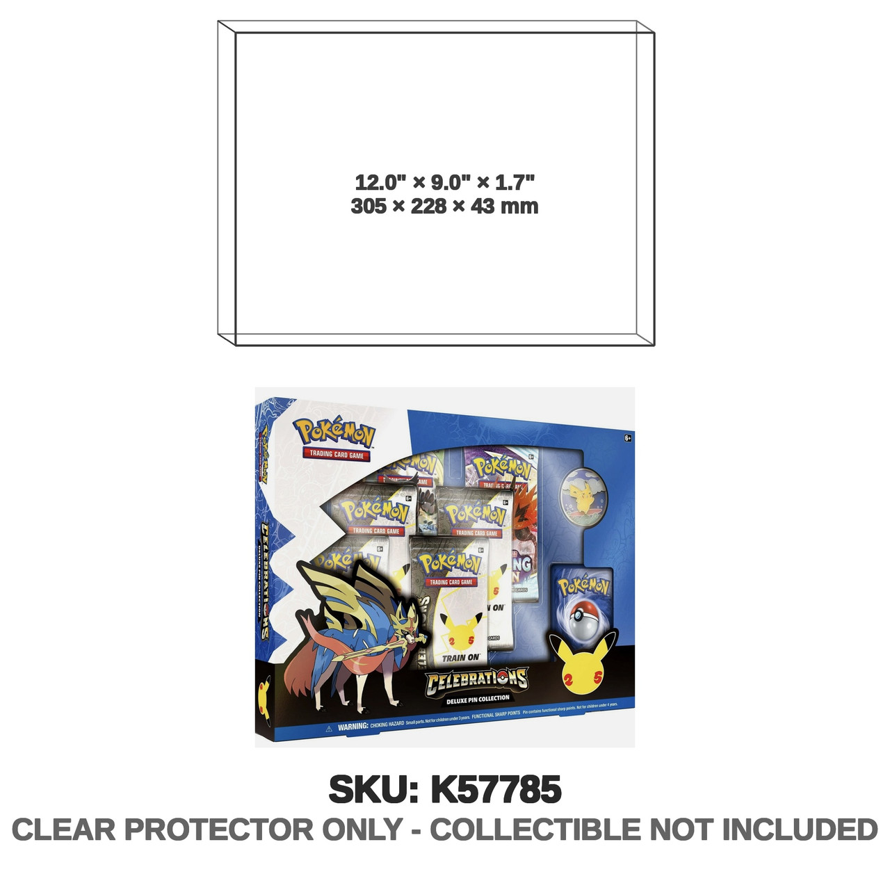 Pokemon Company Pokemon Celebrations Deluxe Pin Collection Zacian