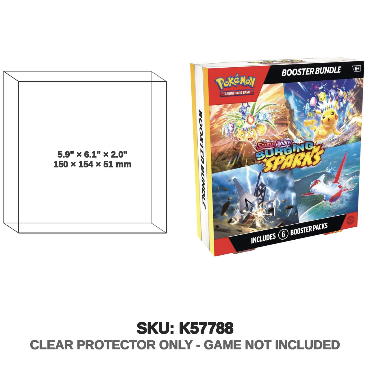 Pokemon Surging Sparks Booster Bundle 6 Packs