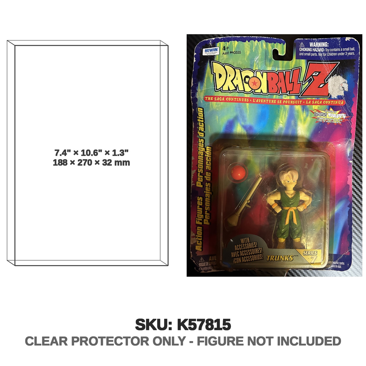 Irwin Toys Dragon Ball Z Trunks The Saga Continues Figure