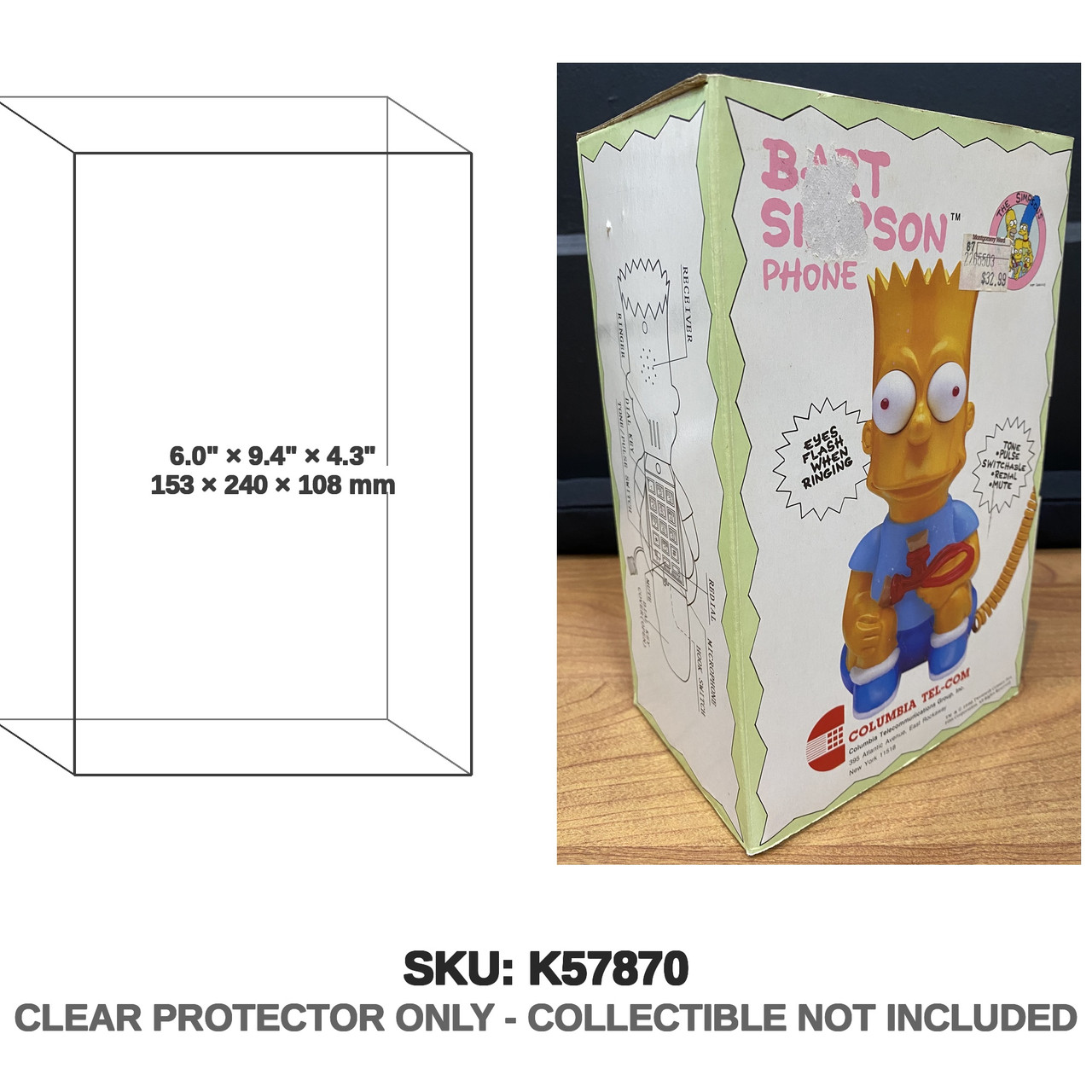 Columbia Tel-Com The Simpsons Bart Simpson Phone