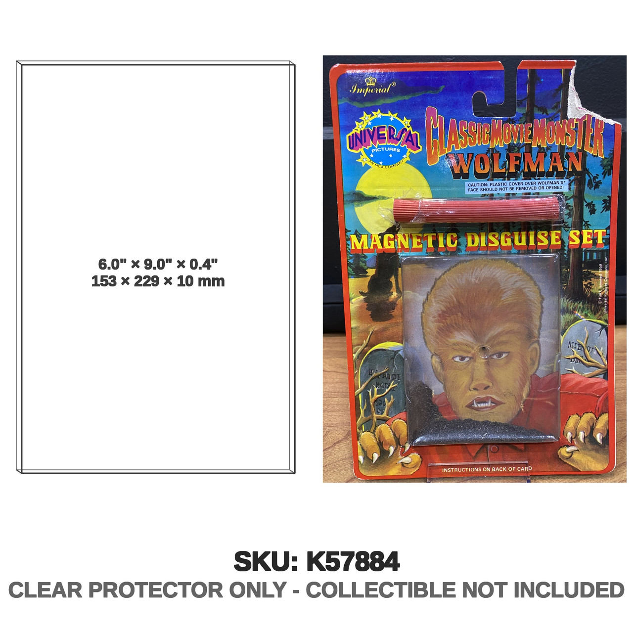 NECA Universal Monsters Wolfman Magnetic Disguise Set
