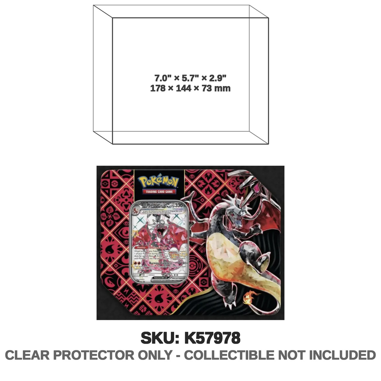 Pokemon Paldean Fates Charizard Tin 2024
