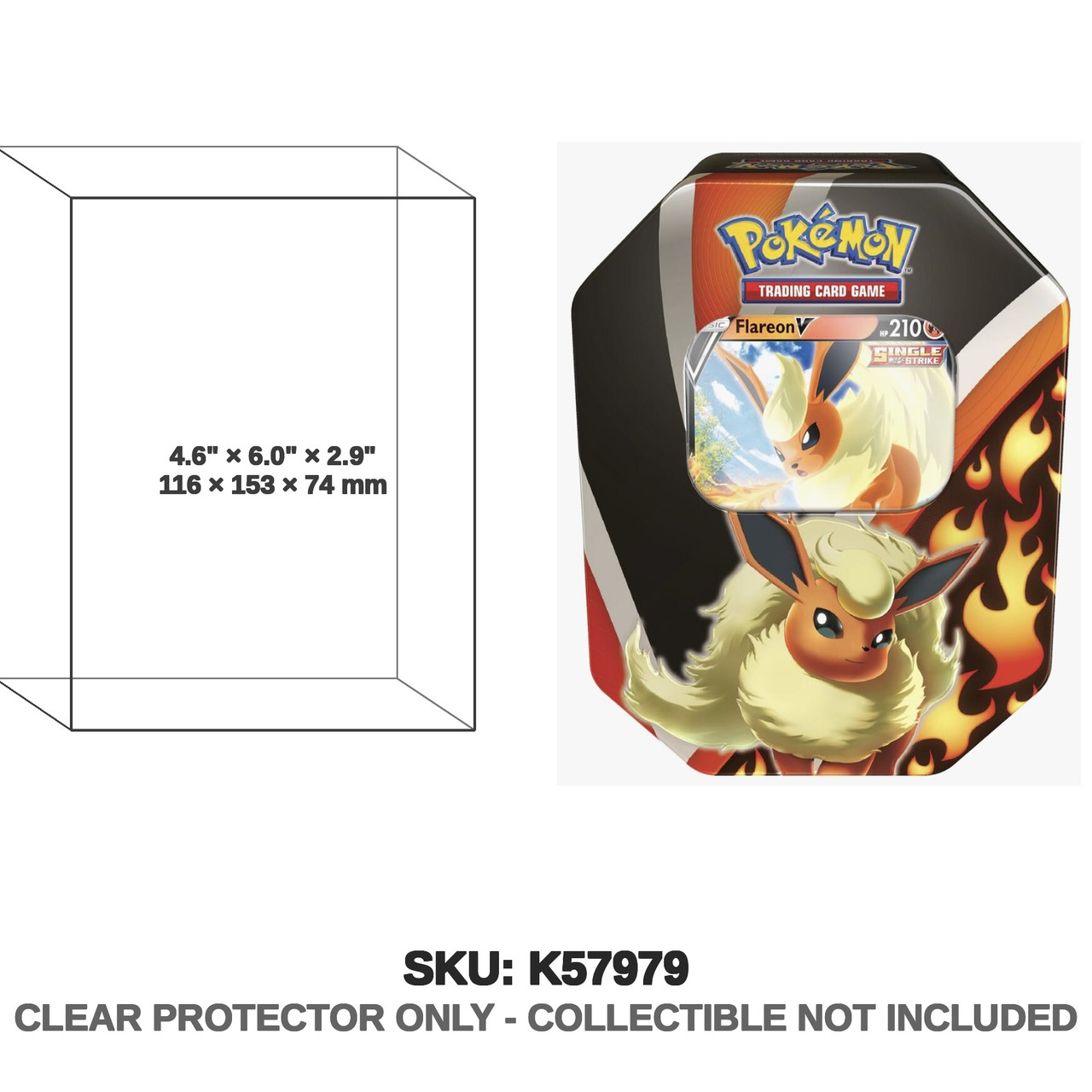 Flareon Pokemon Tin 2021
