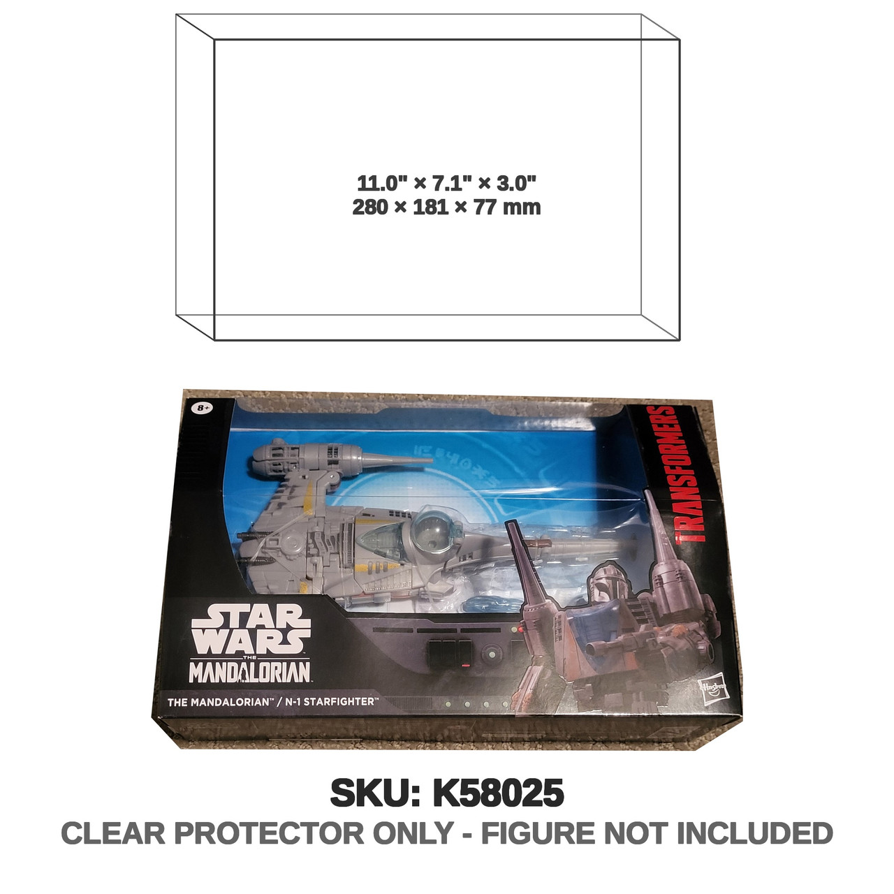 The Mandalorian N-1 Starfighter Star Wars Transformers Collaborative Figure