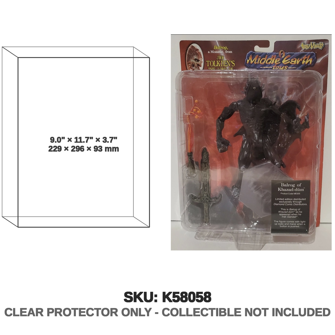 Toy Vault The Lord of the Rings Balrog of Khazad Dum Figure