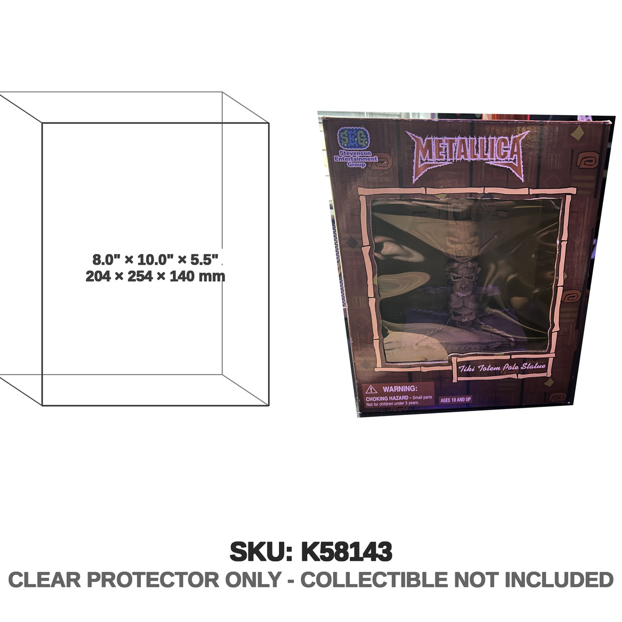 Metallica Tiki Totem Pole Statue