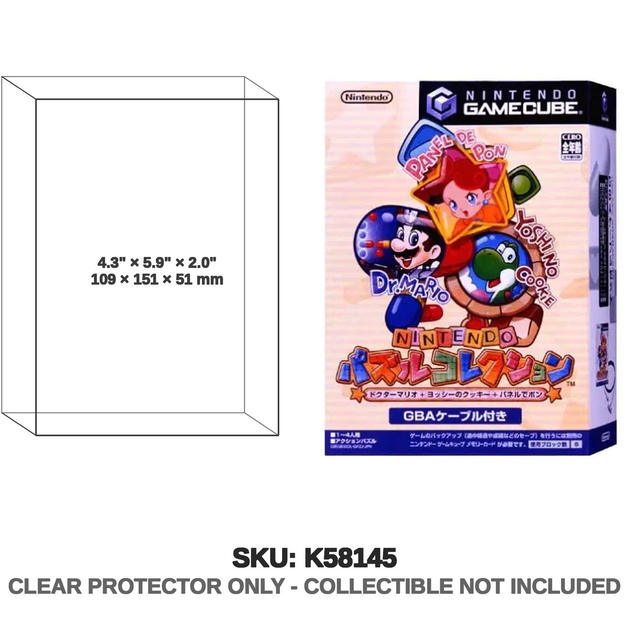 Nintendo Puzzle Collection GameCube Game Boy Advance Link Cable Bundle Box