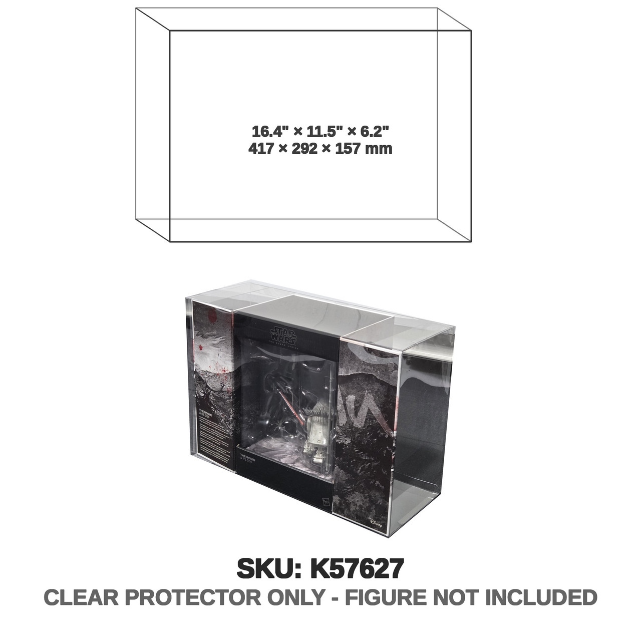Hasbro Star Wars Black Series The Ronin and R5-D56 with Opened Flaps