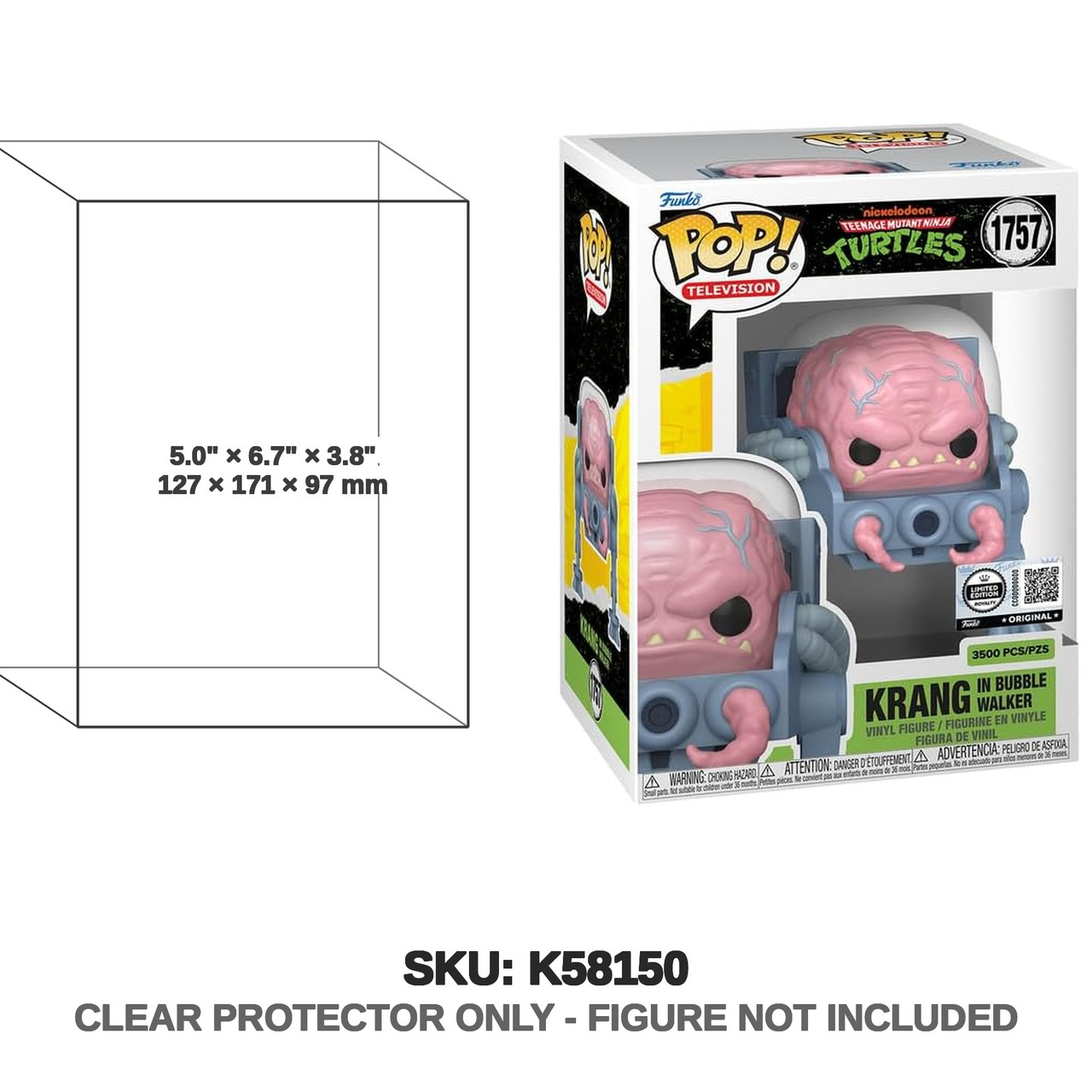 Krang in Bubble Walker TMNT Figure