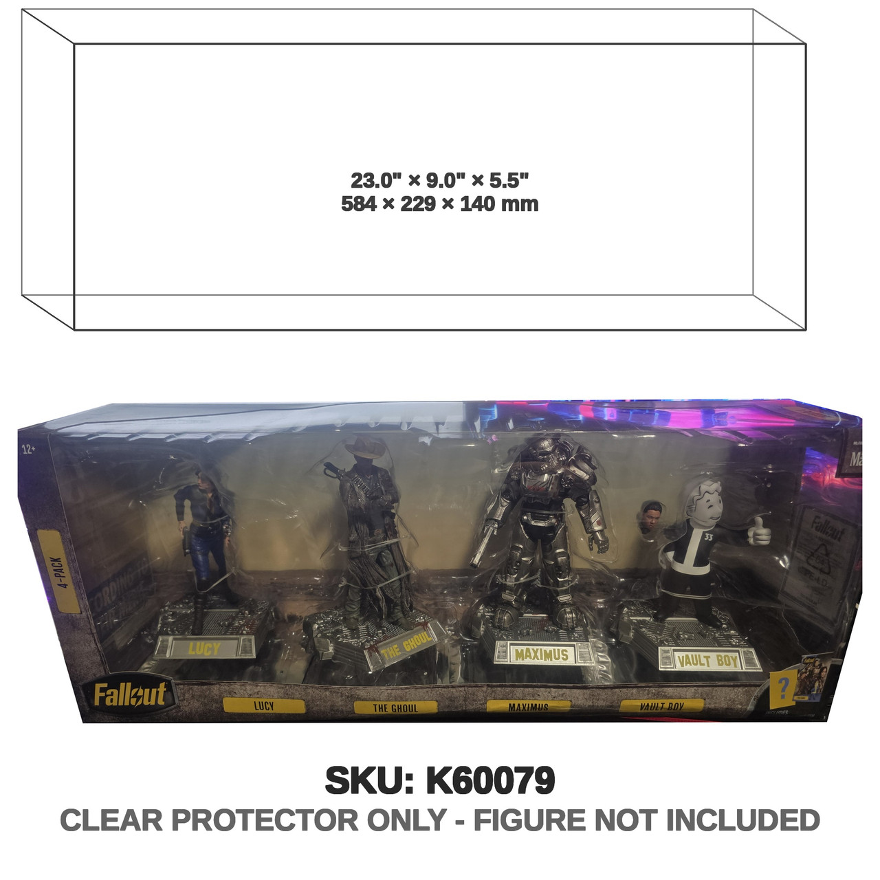 Mcfarlane Fallout 4 Pack. Lucy, The Ghoul, Maximus, Vault Boy