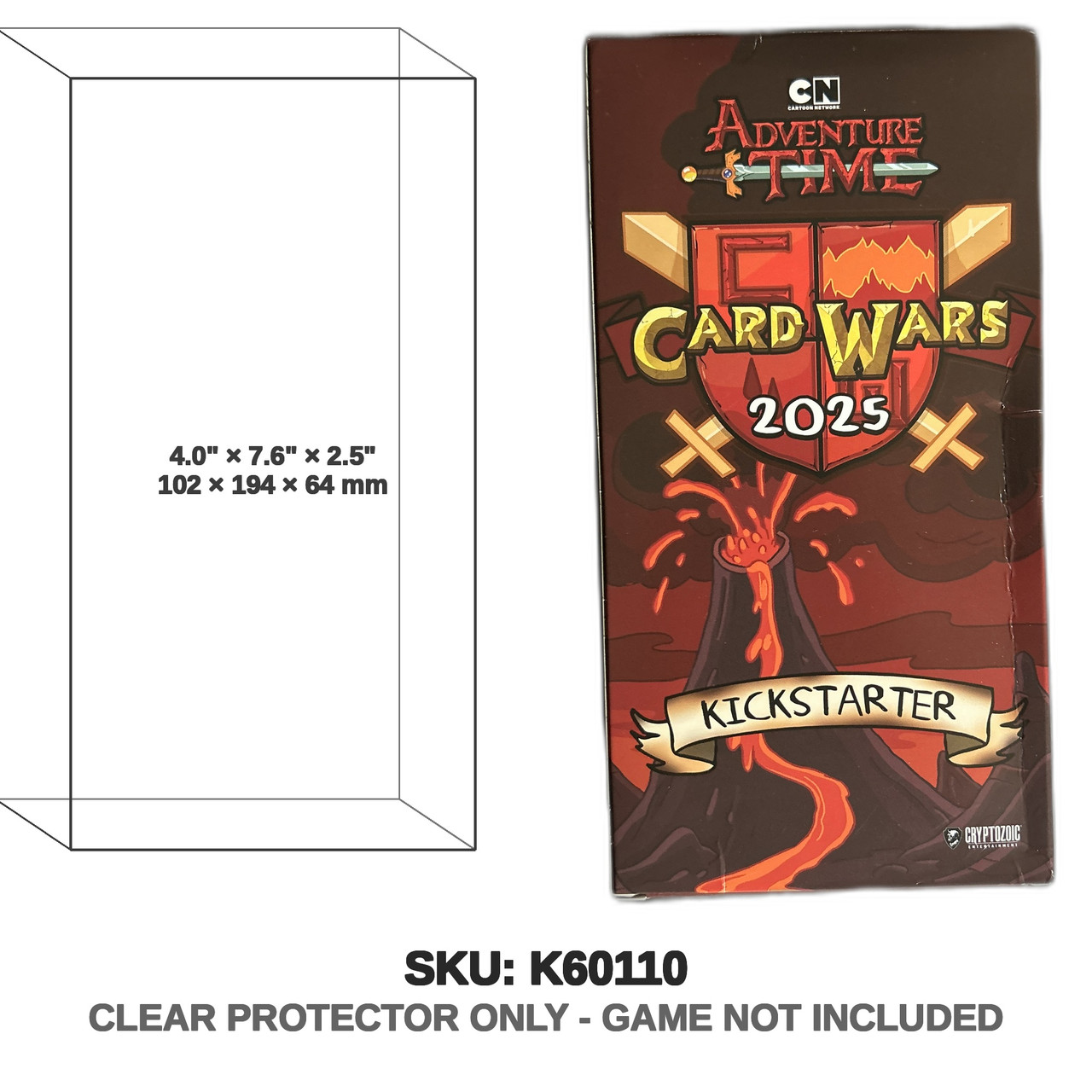 Cryptozoic Entertainment Adventure Time Card Wars 2025 Kickstarter Stretch Goals Box