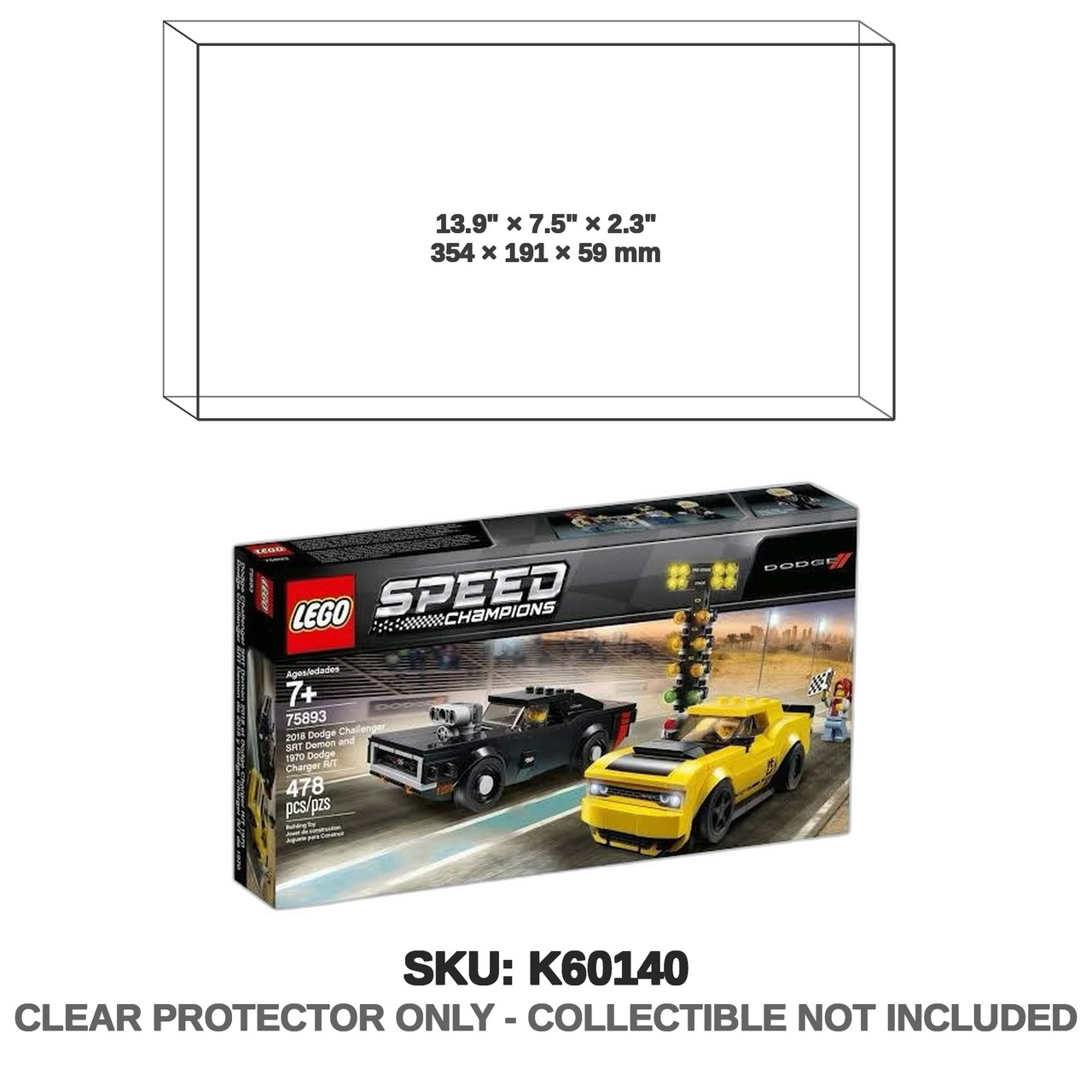 LEGO Dodge Speed Champions Demon and Charger RT Set