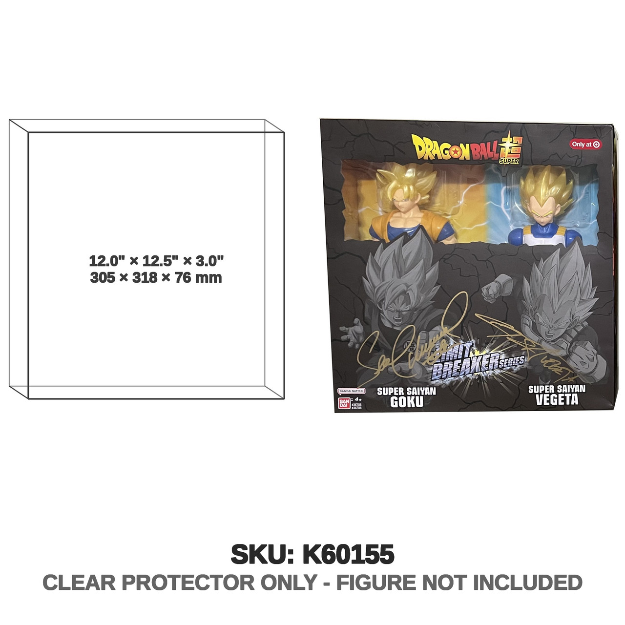 Bandai Dragon Ball Limit Breaker Series Super Saiyan Goku Vegeta Squared