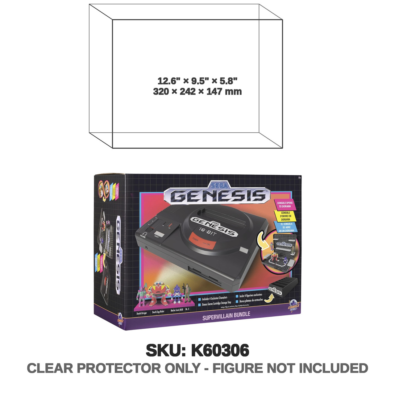Console Heroes Sega Genesis Supervillain Boss Bundle Display