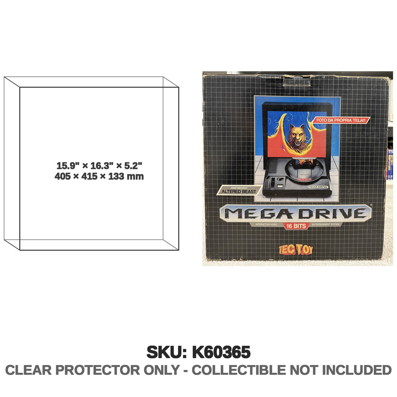 Tectoy Sega Genesis Mega Drive Vintage Brazilian Edition