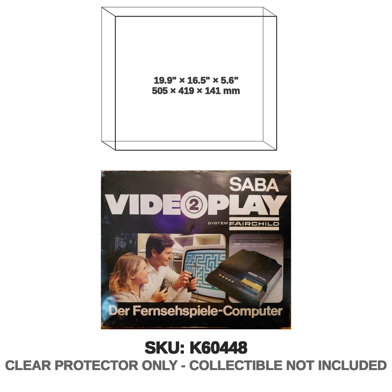 SABA Videoplay 2 Fairchild Channel F Console Box Vintage Gaming System