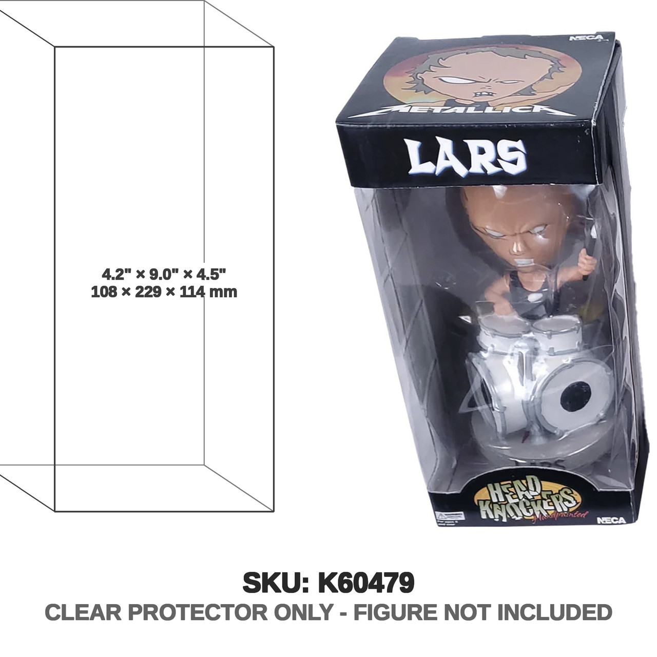 NECA Metallica Head Knockers Lars Ulrich Bobblehead