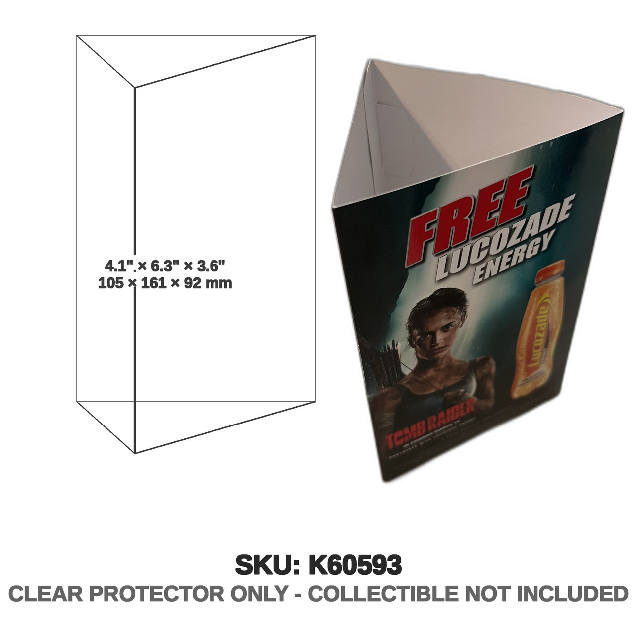 Tomb Raider 2018 Movie Promotional Cardboard Triangle