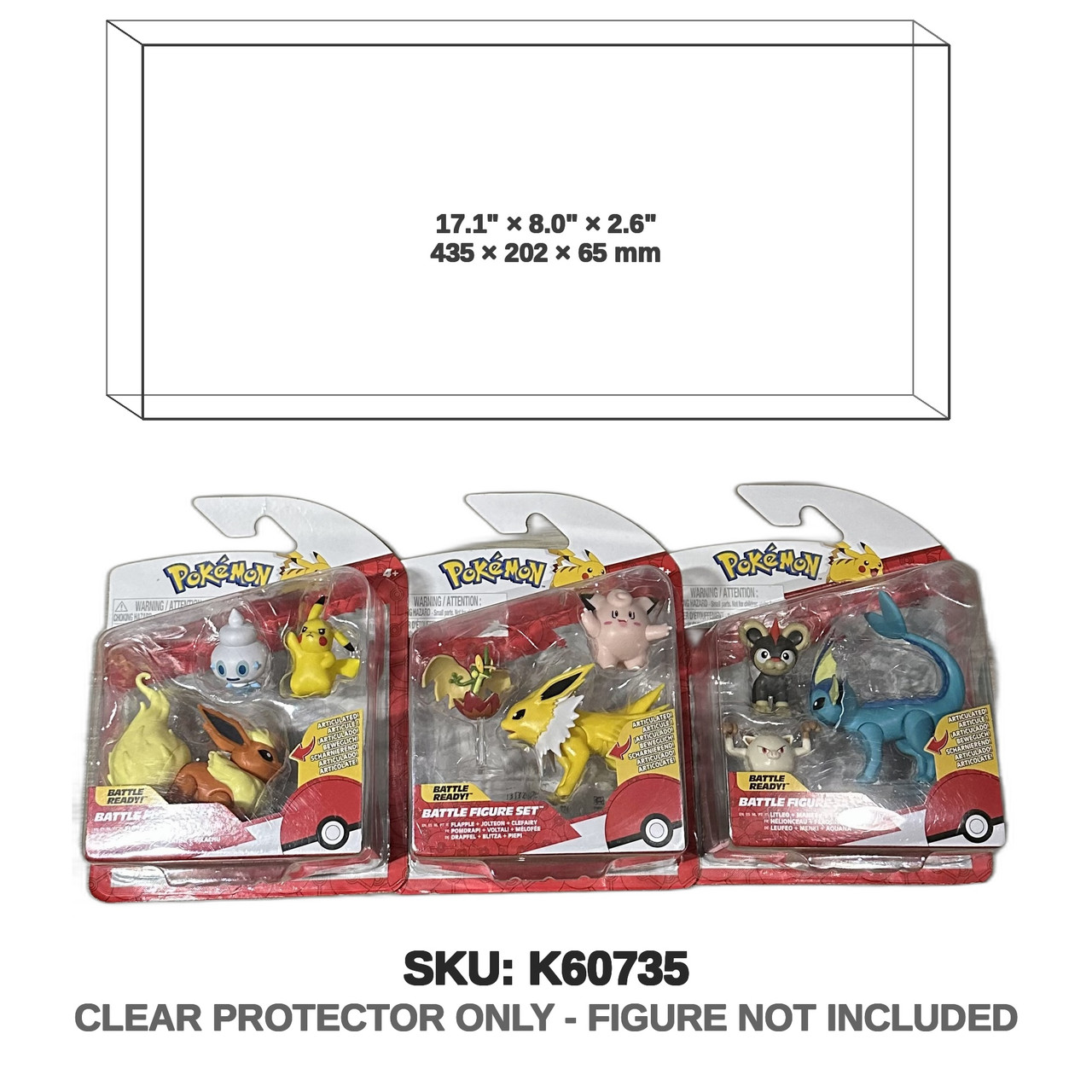 Pokemon Battle Figure Set x3