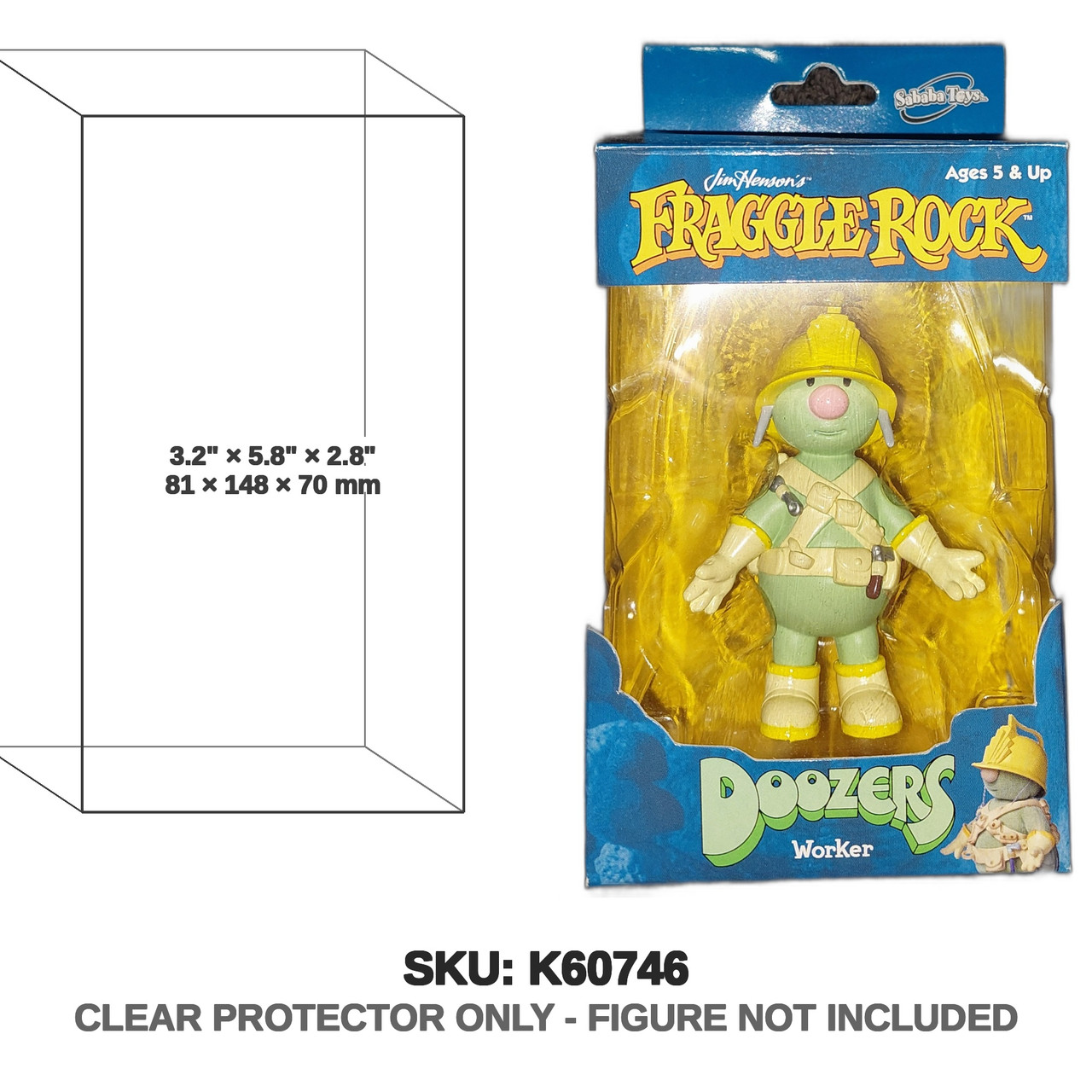 Doozer Worker Fraggle Rock PVC Figure