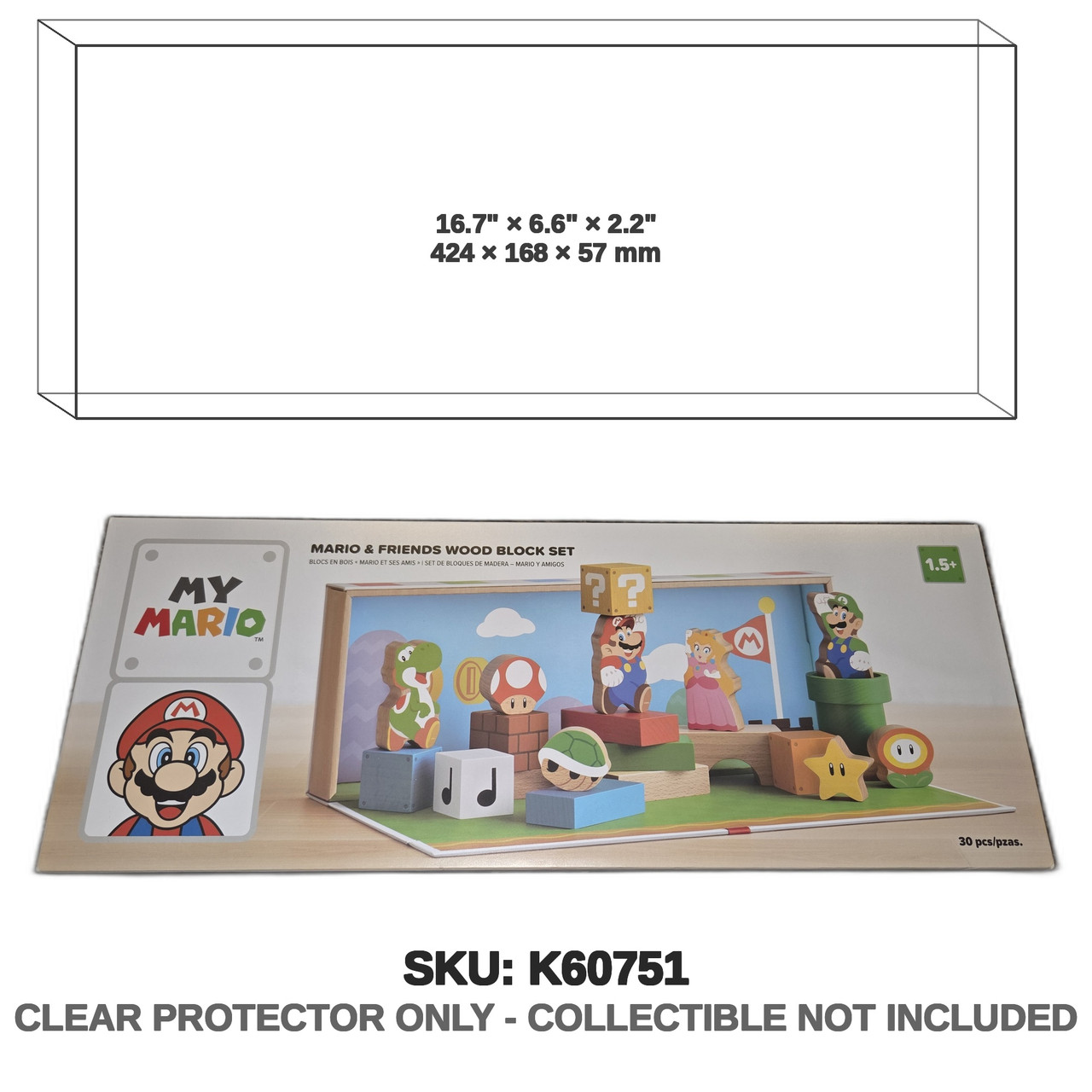 Super Mario My Mario Friends Wood Block Set