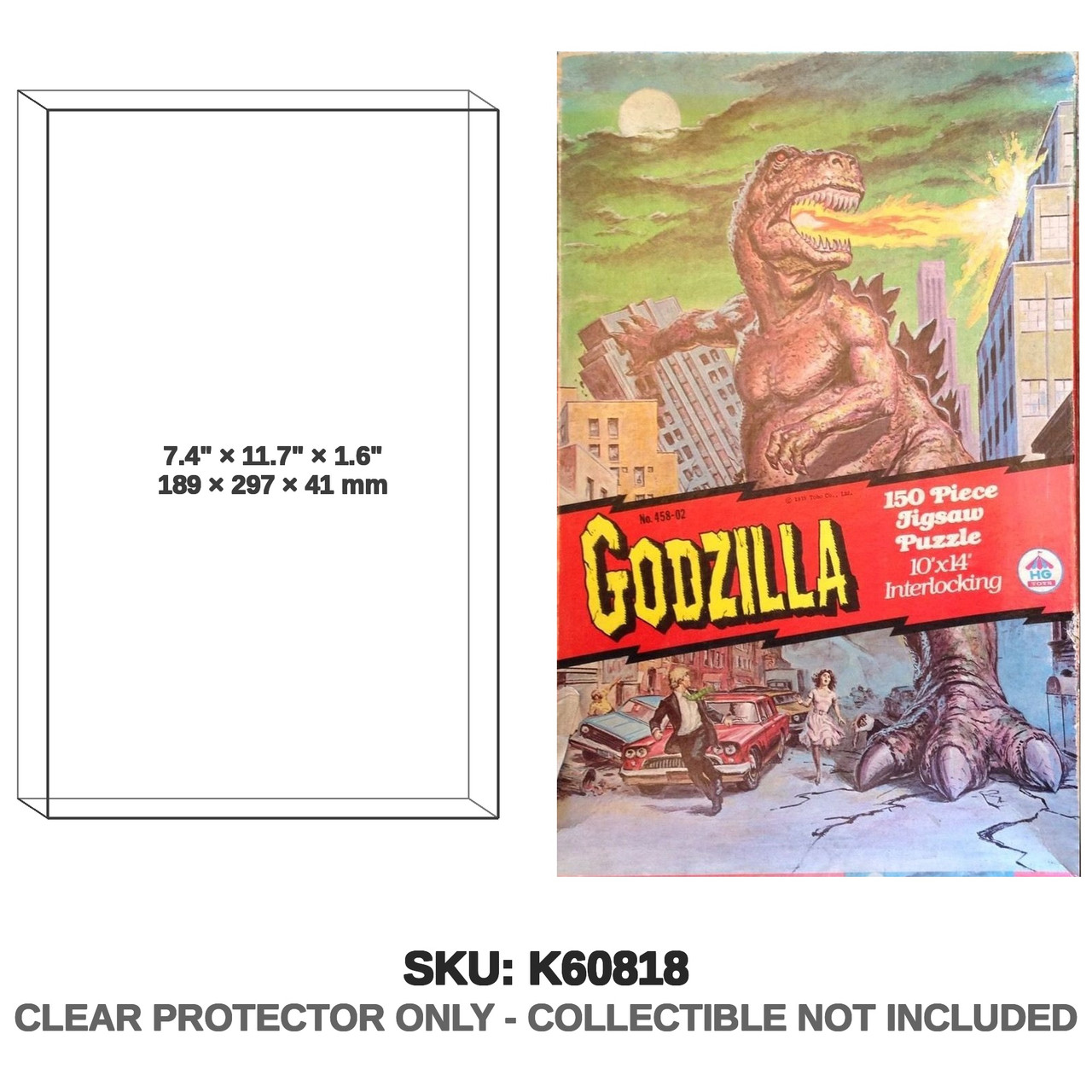 Godzilla HG Toys Jigsaw Puzzle 1978