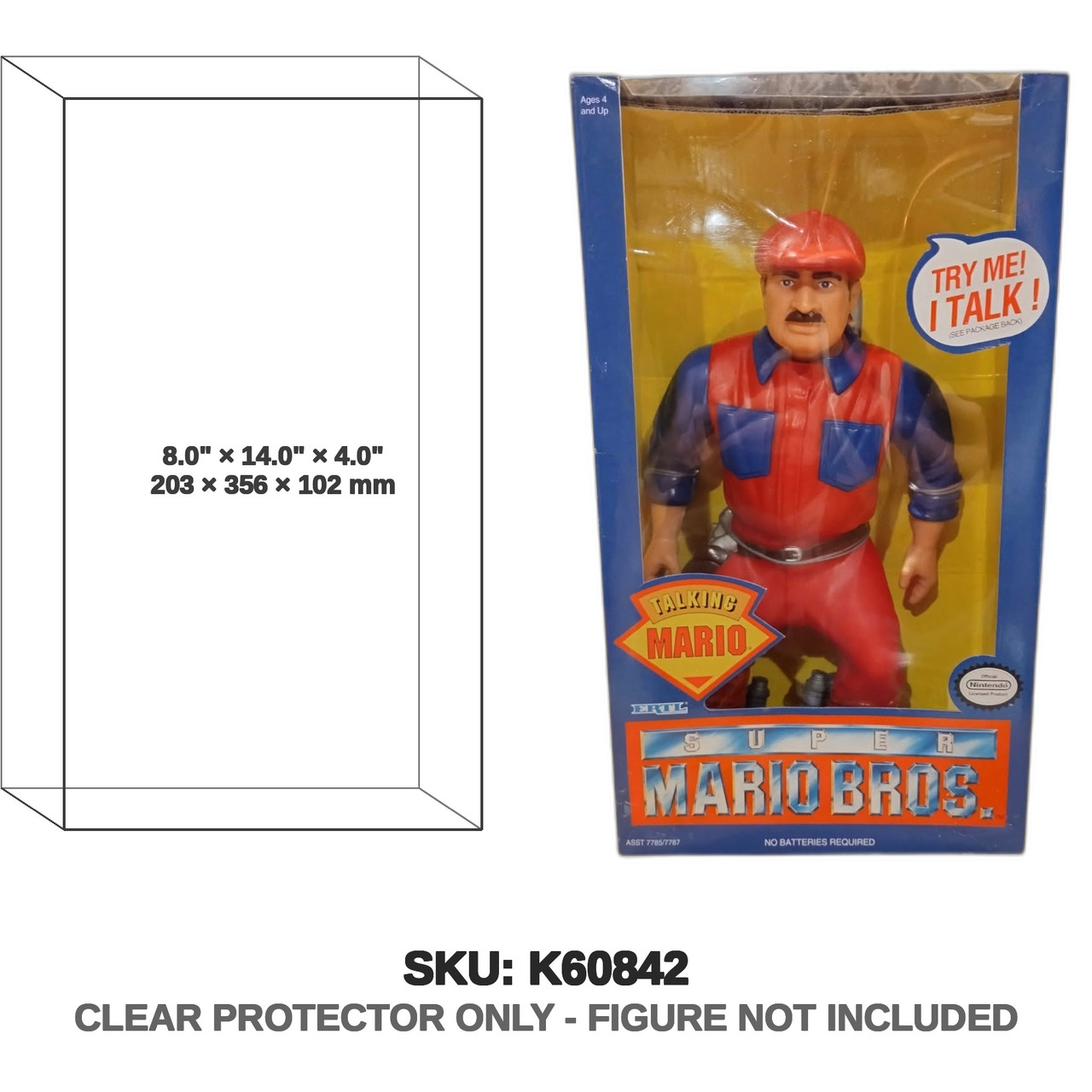 Ertl Super Mario Bros. Talking Mario 12 inch Figure
