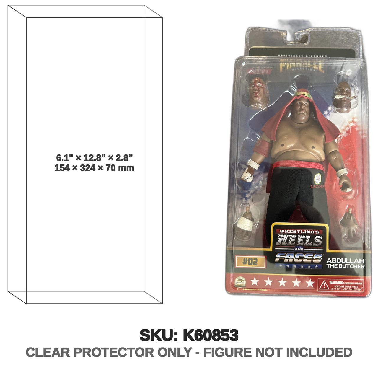 Abdullah The Butcher WWE Heels and Faces Pinnacle Collection Figure