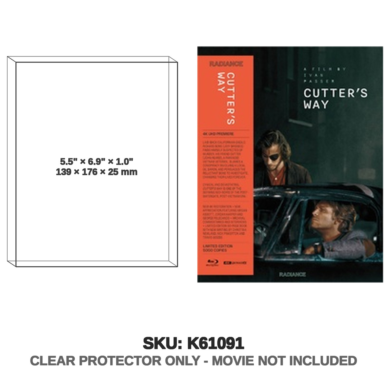 Radiance Films Cutter's Way 4K UHD Blu-ray Limited Edition