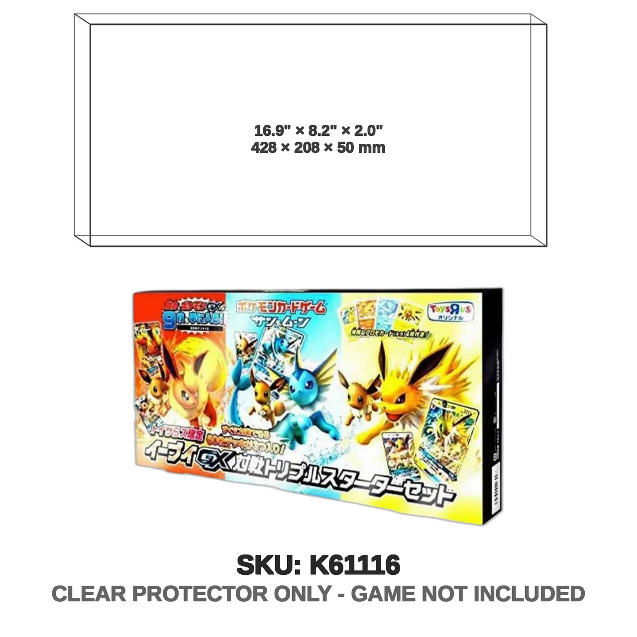 Nintendo Pokemon Trading Card Game Japanese Toys "r" Us Exclusive Eevee-Gx Triple Play Starter Set