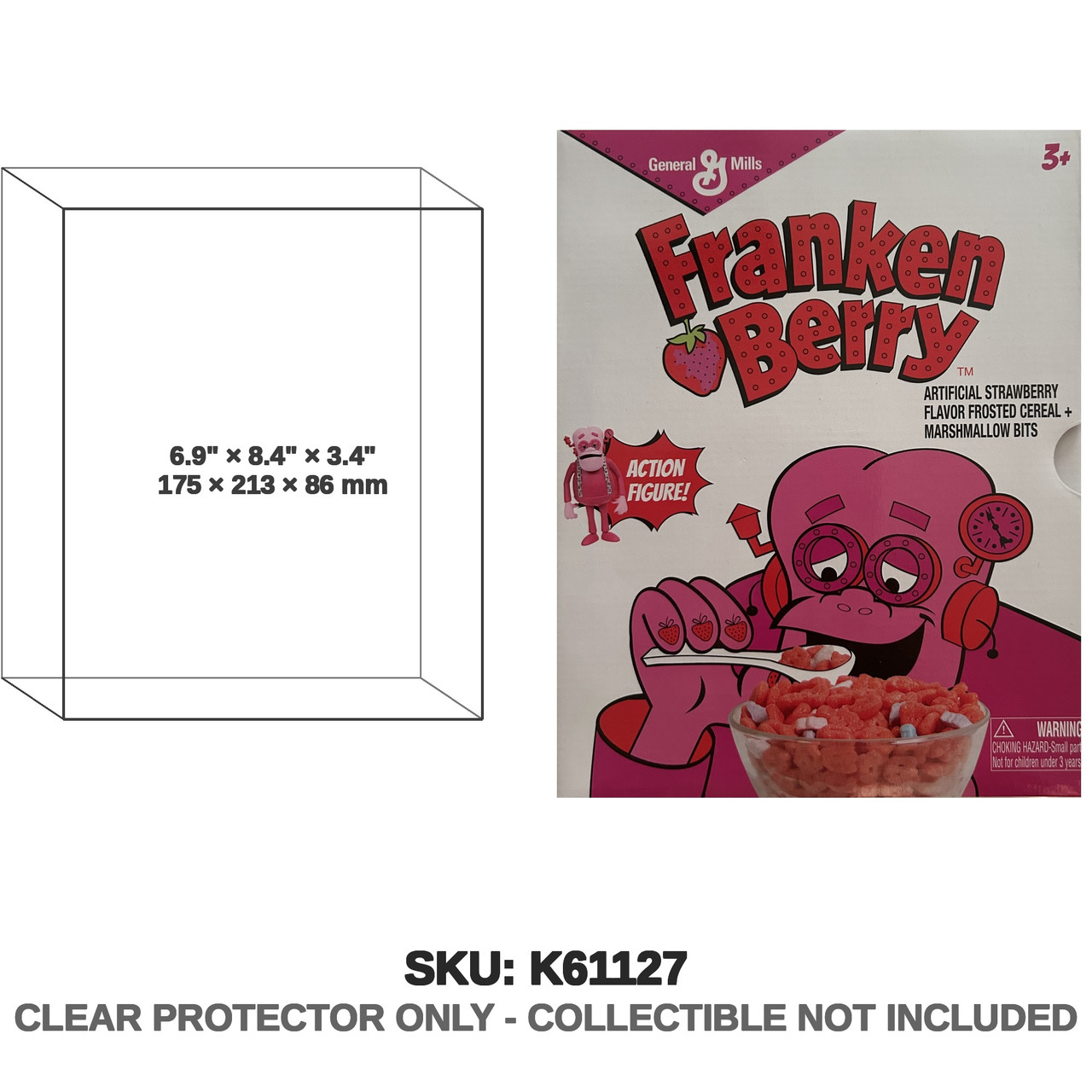 Franken Berry Monster Cereals Box