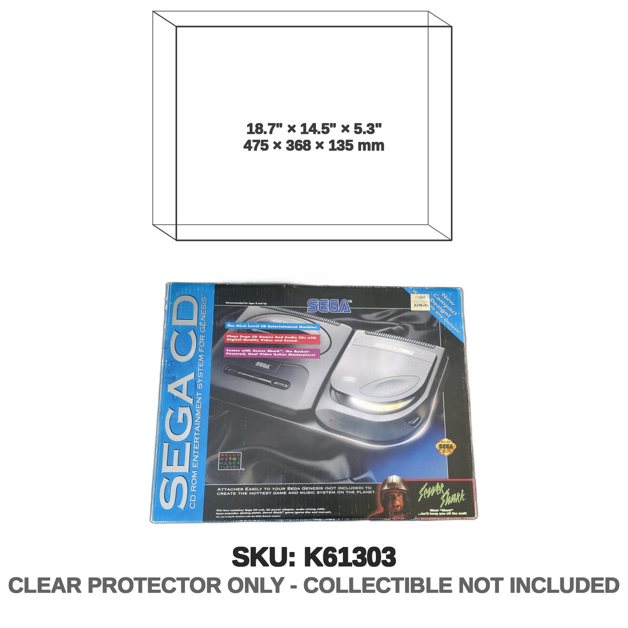 Sega CD Model 2 Sewer Shark Version Console