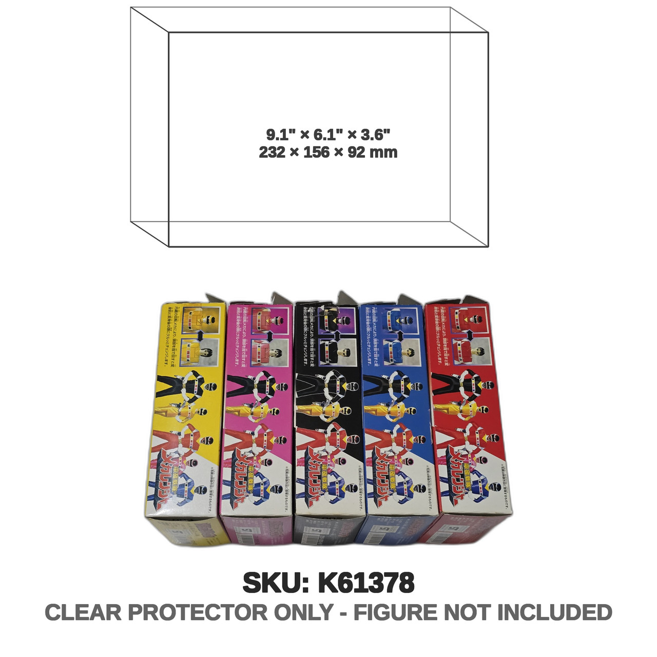 Denji Sentai Megaranger Fliphead Figures