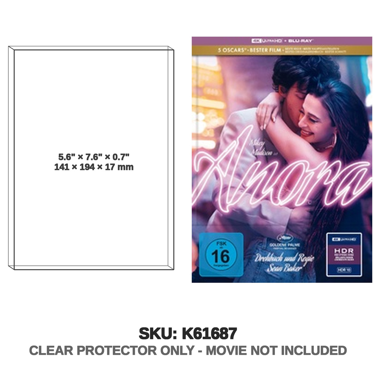 Arrow Video Anora 4K UHD Blu-ray Mediabook Cover B