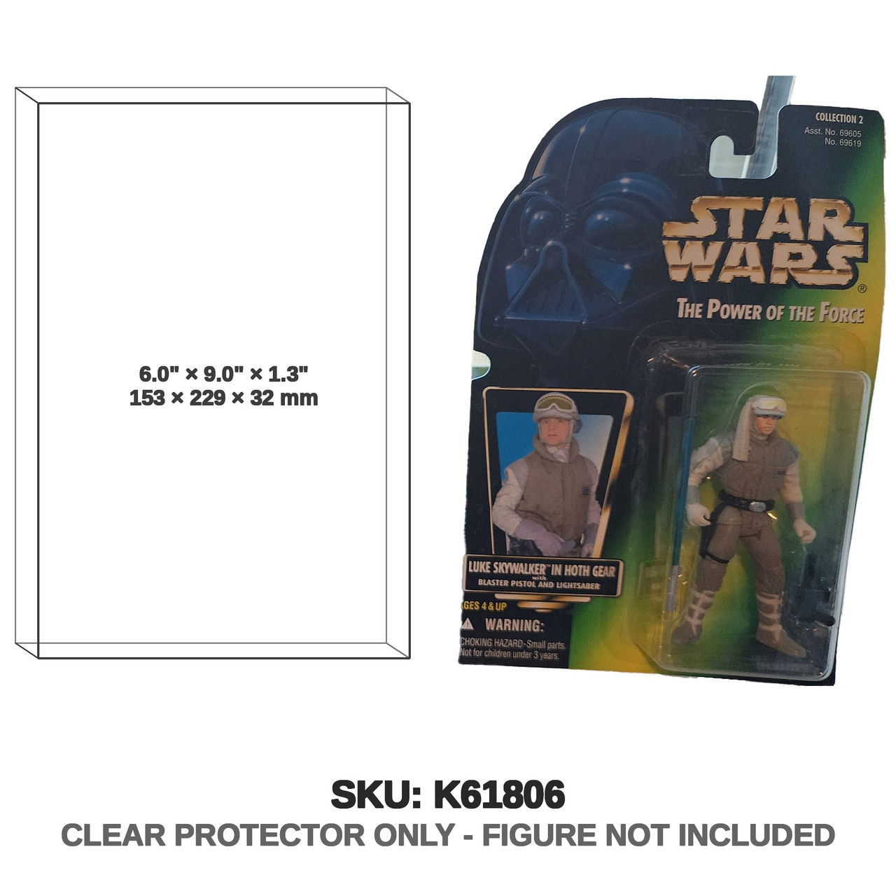 Luke Skywalker Hoth Gear Star Wars Power of the Force Figure